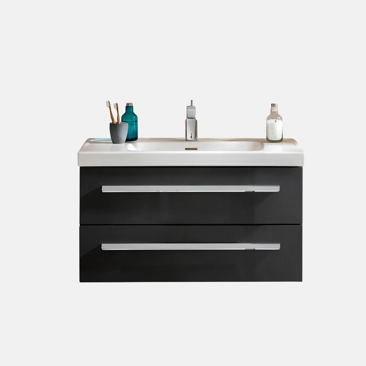 K1 Waschtisch inkl. Unterschrank | 91 cm, Grafit