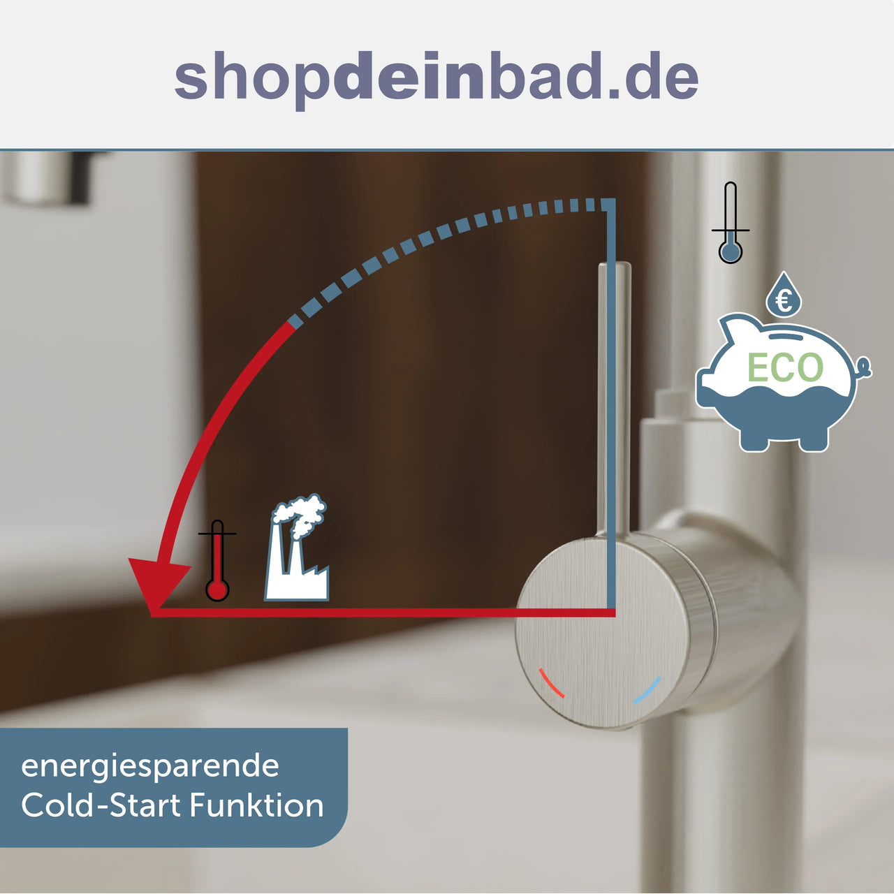 Küchenarmatur, Edelstahloptik, mit herausziehbarem Auslauf