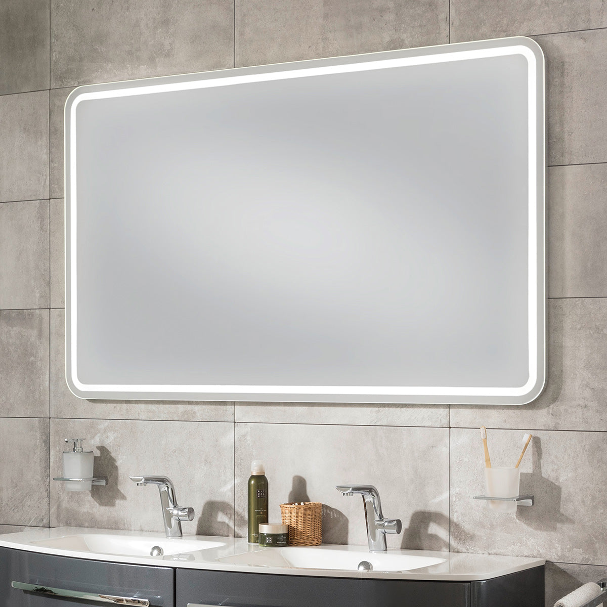 Lanzet Classico 140 cm Spiegel mit LED Beleuchtung