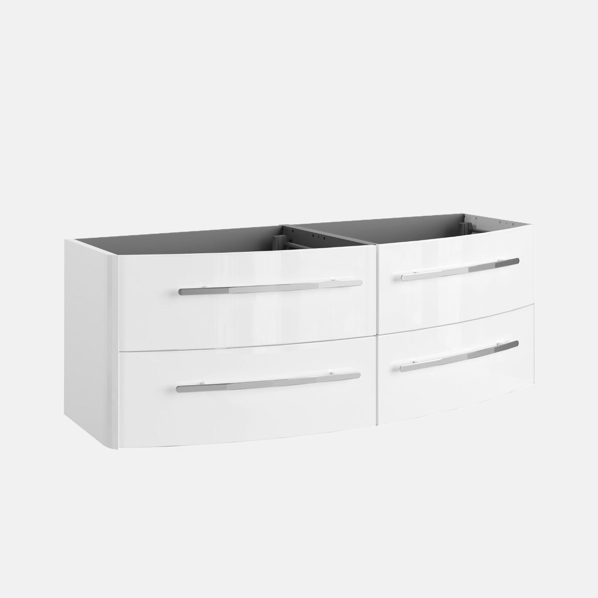 Lanzet Classico 138 cm Waschtisch inkl. Unterschrank Weiß Hochglanz