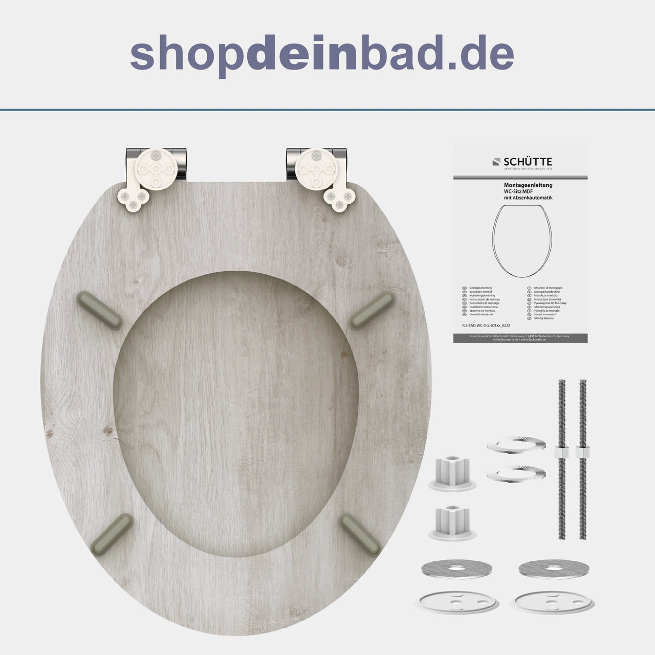 Holz WC-Sitz LIGHT WOOD mit Absenkautomatik