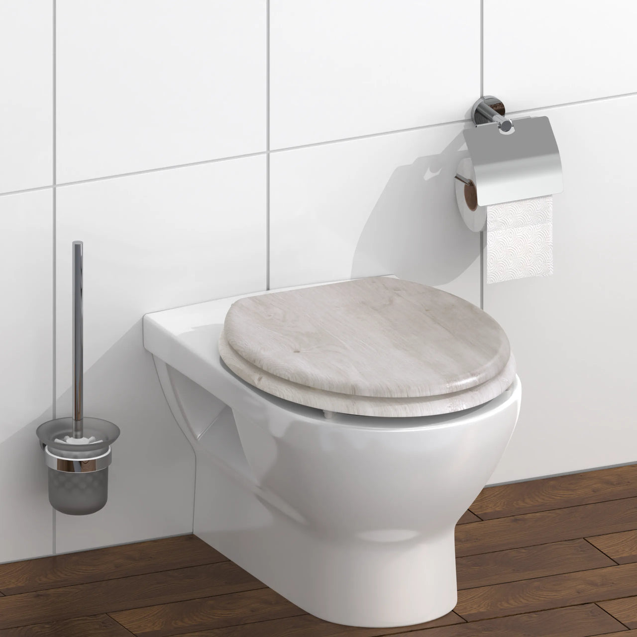 Holz WC-Sitz LIGHT WOOD mit Absenkautomatik