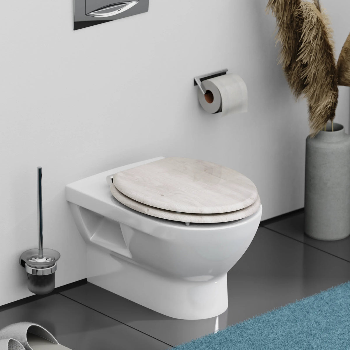 Holz WC-Sitz LIGHT WOOD mit Absenkautomatik –
