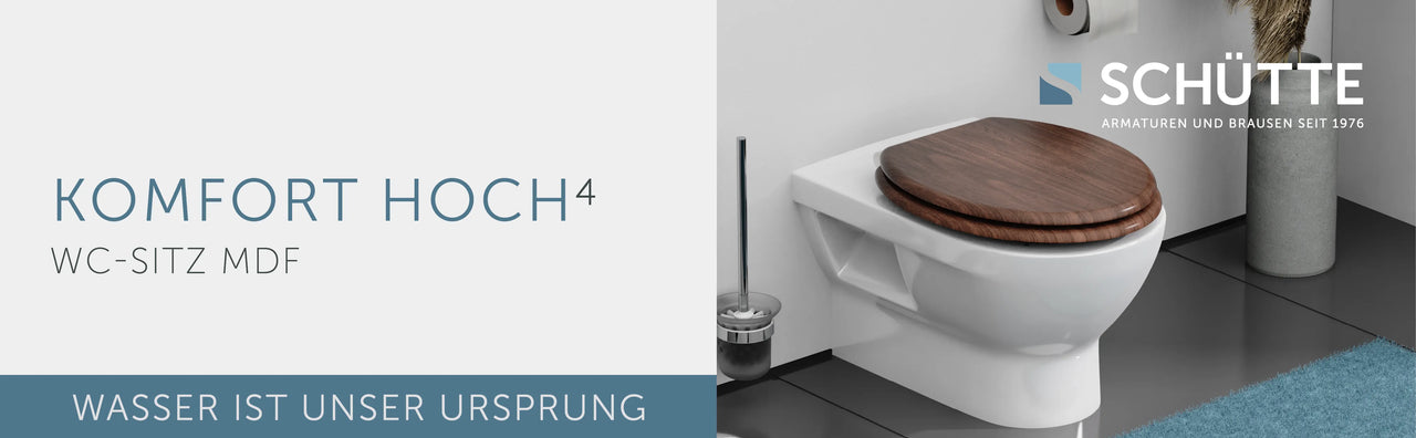 Holz WC-Sitz DARK WOOD mit Absenkautomatik