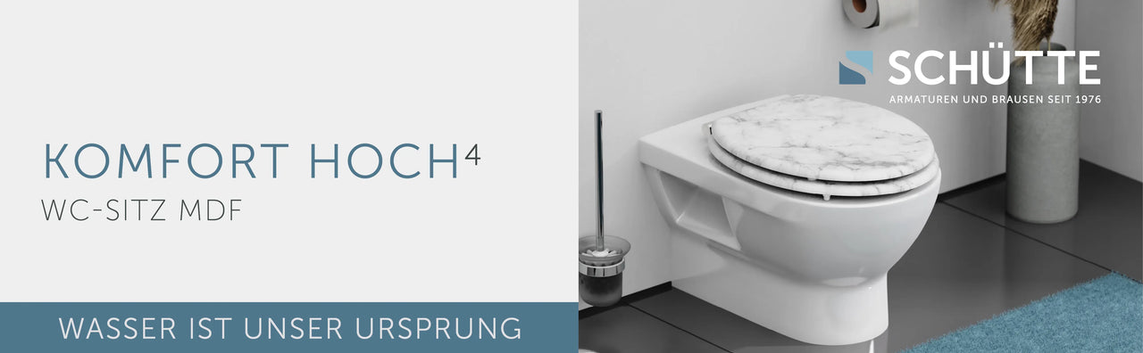 Holz WC-Sitz MARMOR STONE mit Absenkautomatik