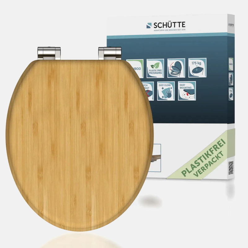 WC-Sitz NATURAL BAMBOO, Bambus mit Absenkautomatik