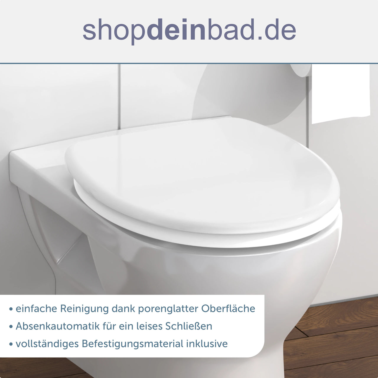 WC-Sitz weiß mit Absenkautomatik