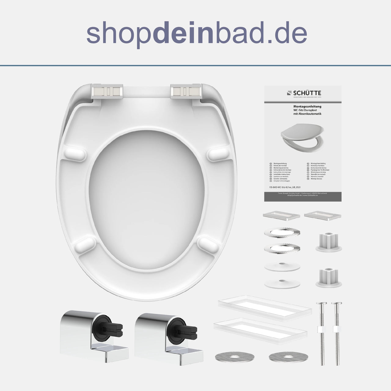 WC-Sitz weiß mit Absenkautomatik