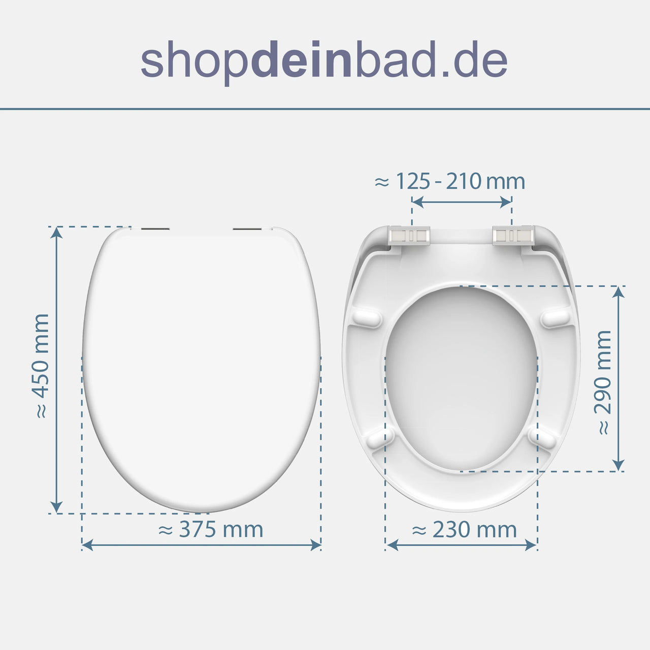WC-Sitz weiß mit Absenkautomatik