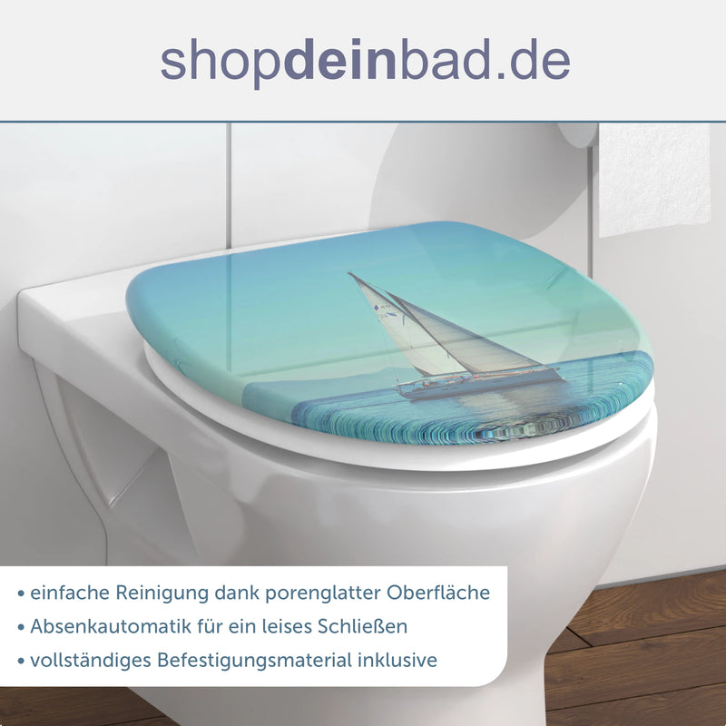 WC-Sitz SAILING, mit Absenkautomatik