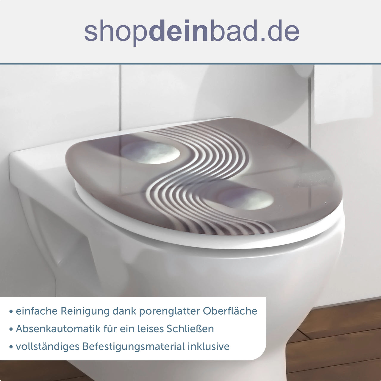 WC-Sitz YING&YANG, mit Absenkautomatik