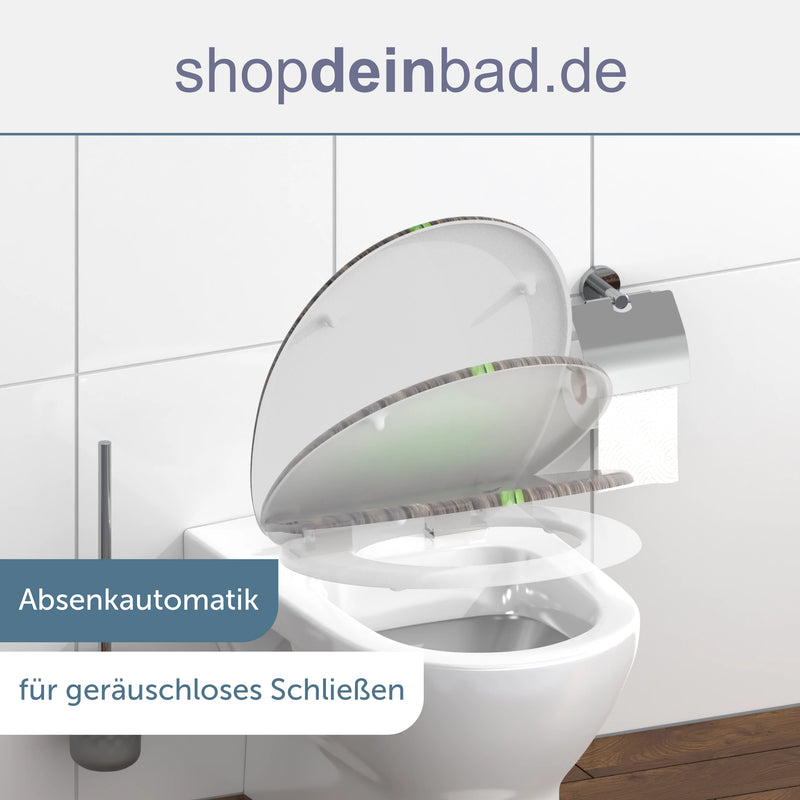 WC-Sitz GINGKO&WOOD, mit Absenkautomatik