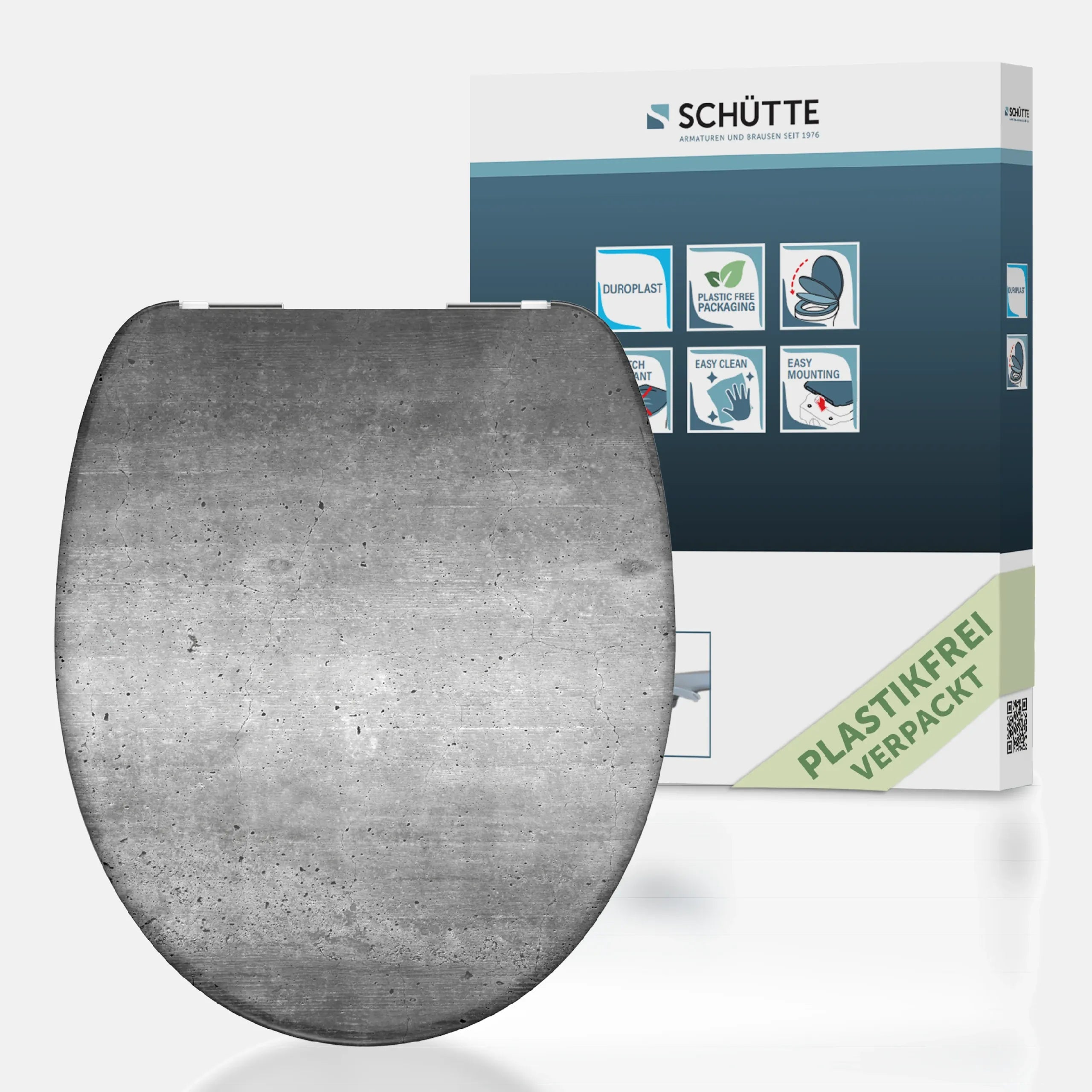 WC-Sitz INDUSTRIAL GREY, mit Absenkautomatik