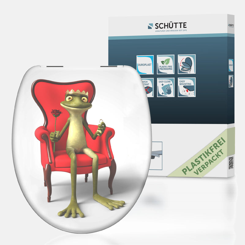 WC-Sitz FROG KING, mit Absenkautomatik