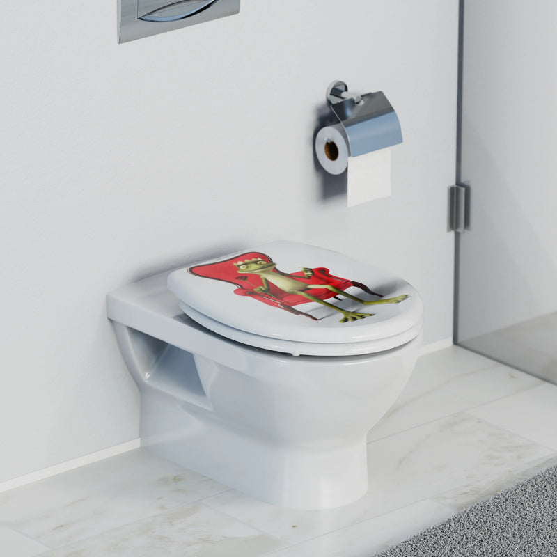 WC-Sitz FROG KING, mit Absenkautomatik