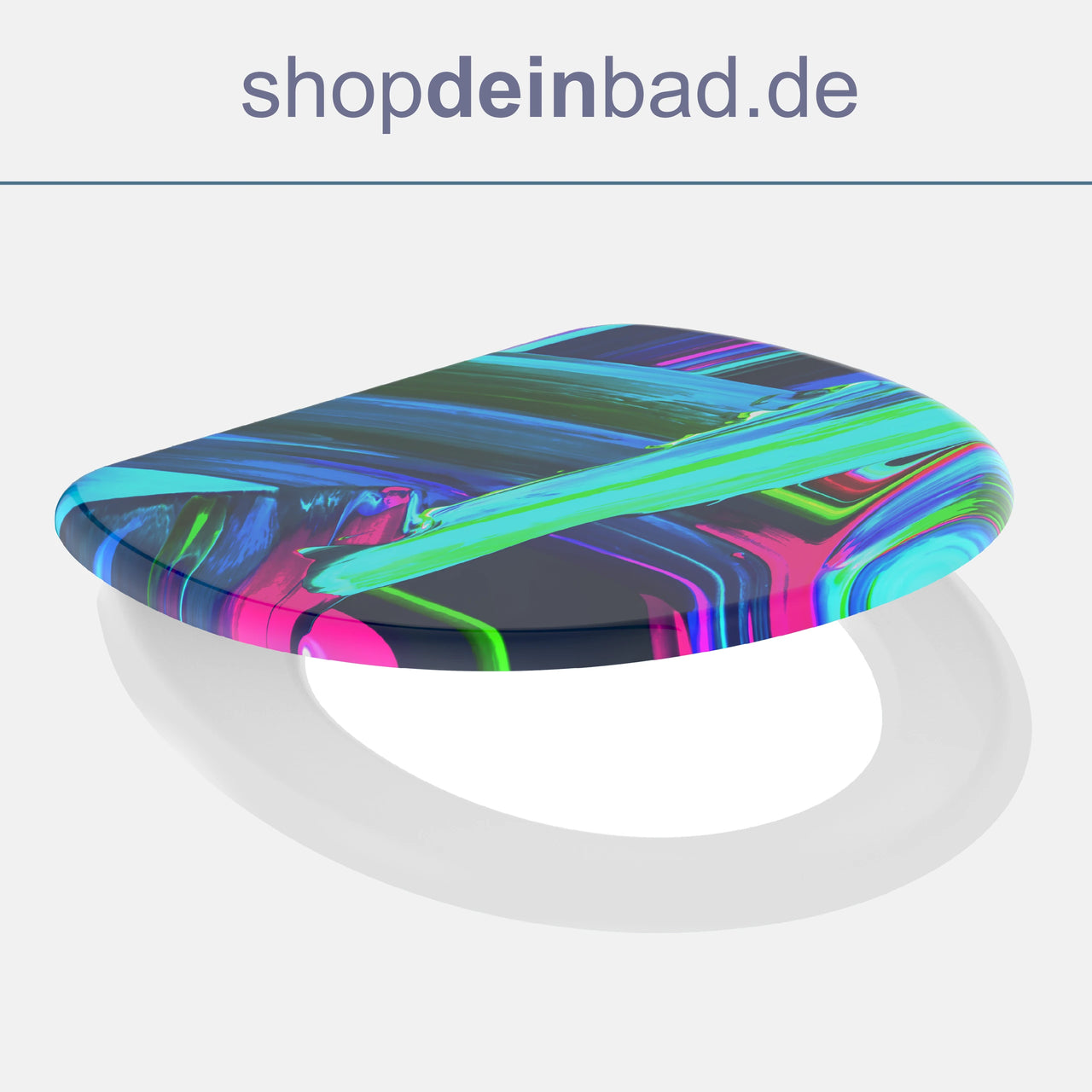 WC-Sitz, NEON PAINT, mit Absenkautomatik
