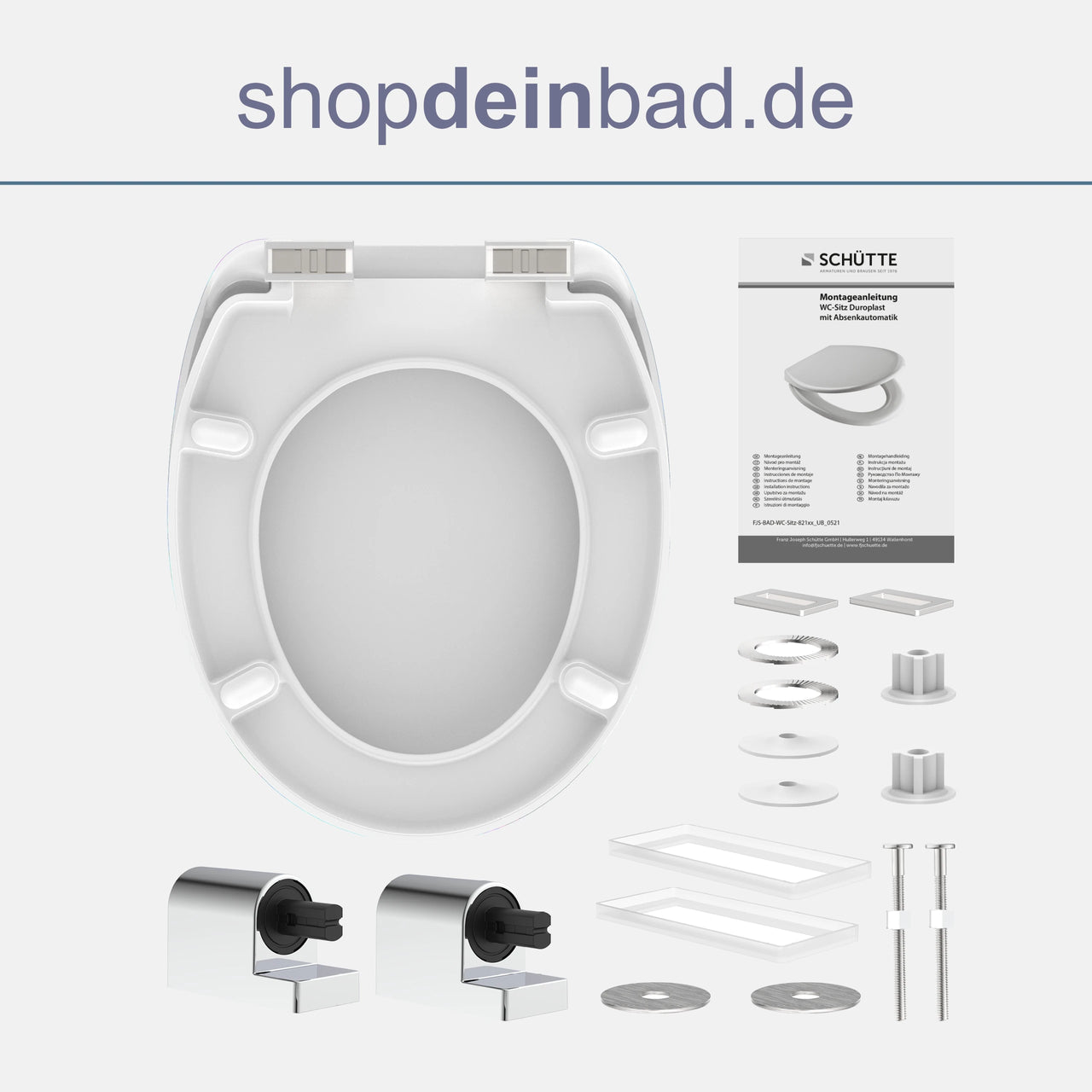 WC-Sitz, NEON PAINT, mit Absenkautomatik