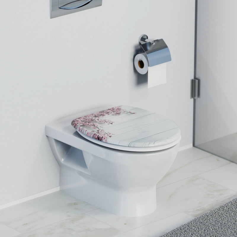 WC-Sitz FLOWERS&WOOD, mit Absenkautomatik