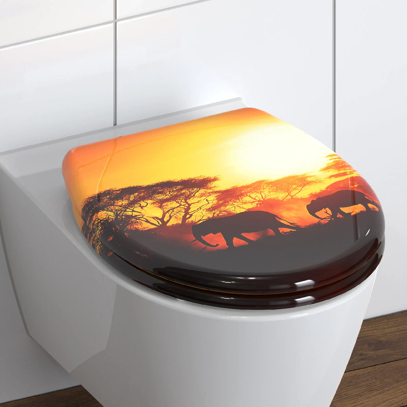 WC-Sitz AFRICA mit Absenkautomatik und Schnellverschluss