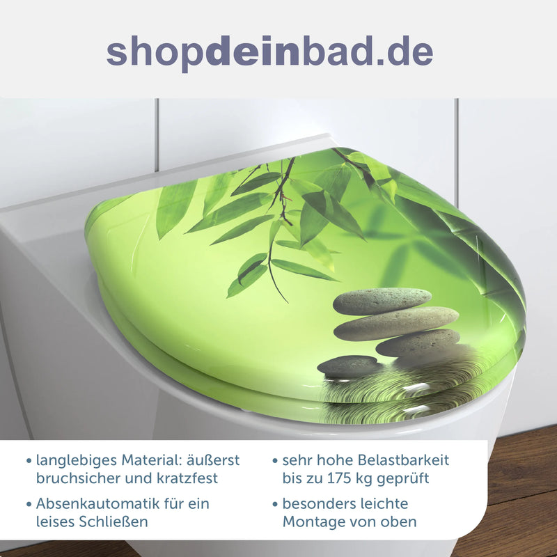 WC-Sitz GREEN GARDEN mit Absenkautomatik und Schnellverschluss