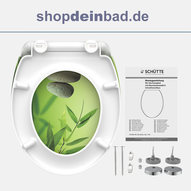 WC-Sitz GREEN GARDEN mit Absenkautomatik und Schnellverschluss