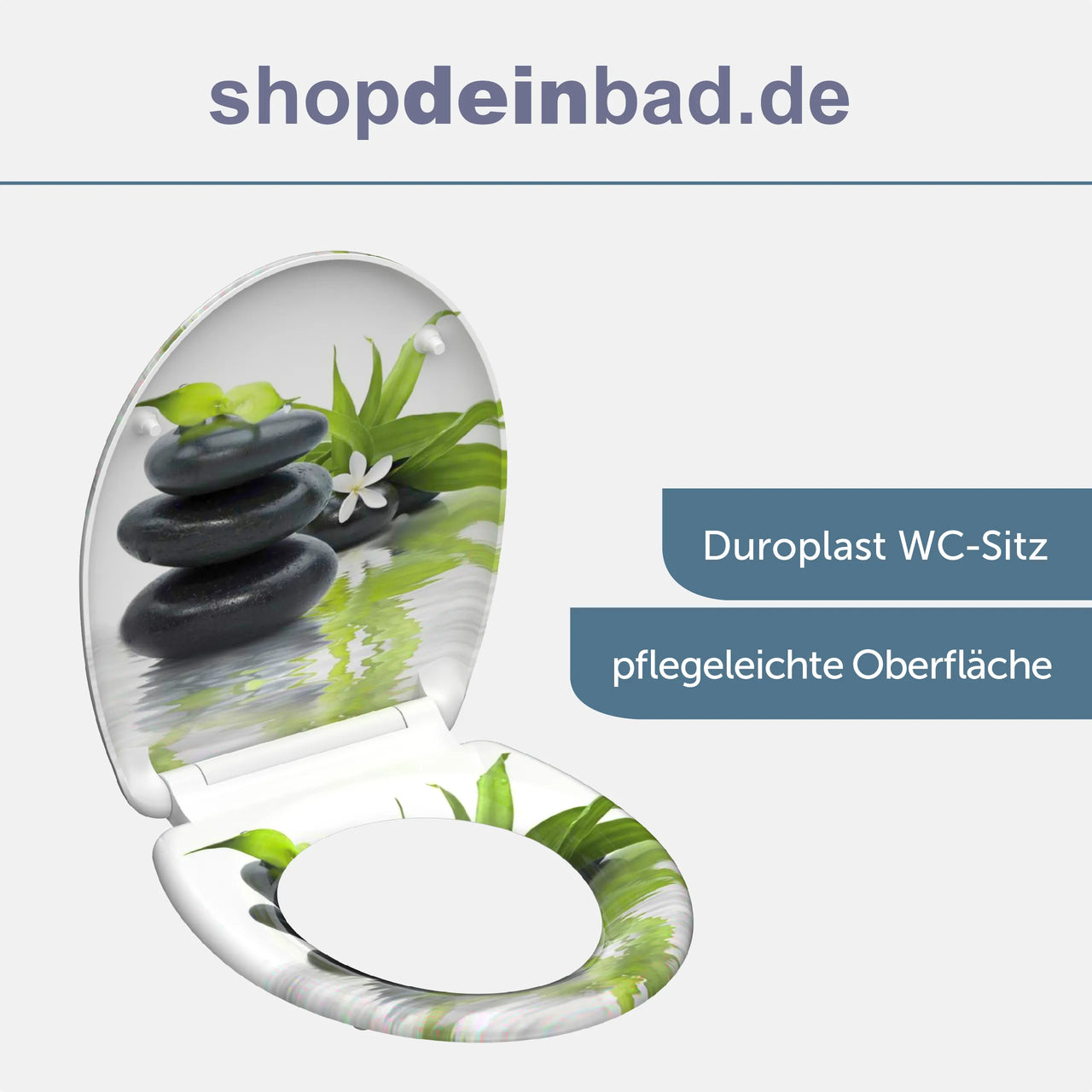 WC-Sitz JASMIN mit Absenkautomatik und Schnellverschluss