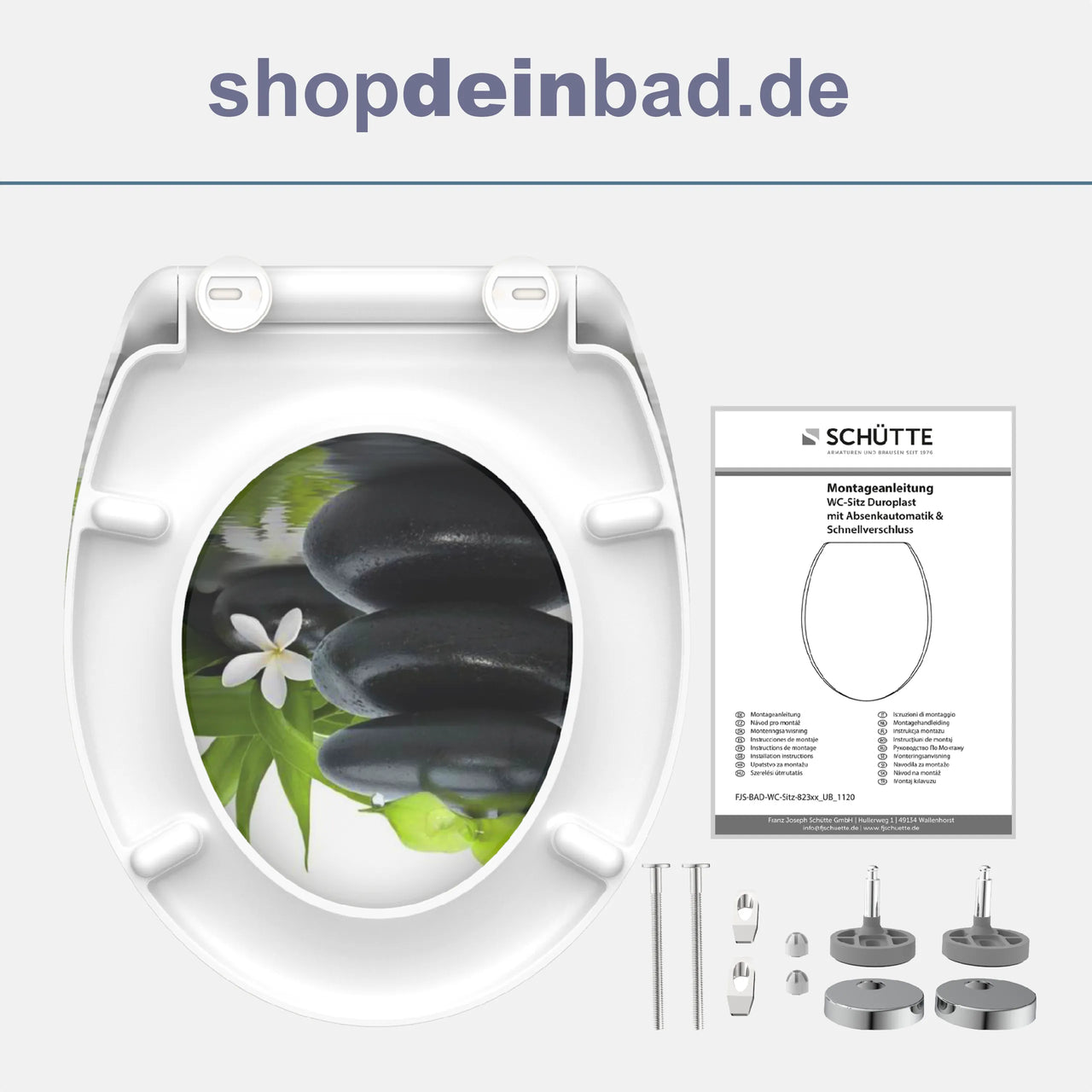 WC-Sitz JASMIN mit Absenkautomatik und Schnellverschluss