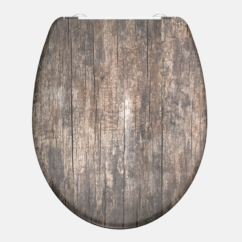 WC-Sitz OLD WOOD mit Absenkautomatik und Schnellverschluss