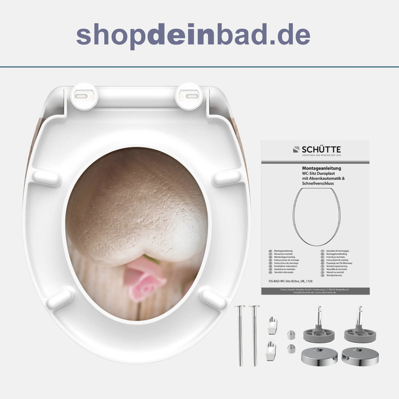 WC-Sitz ROMANTIC mit Absenkautomatik und Schnellverschluss