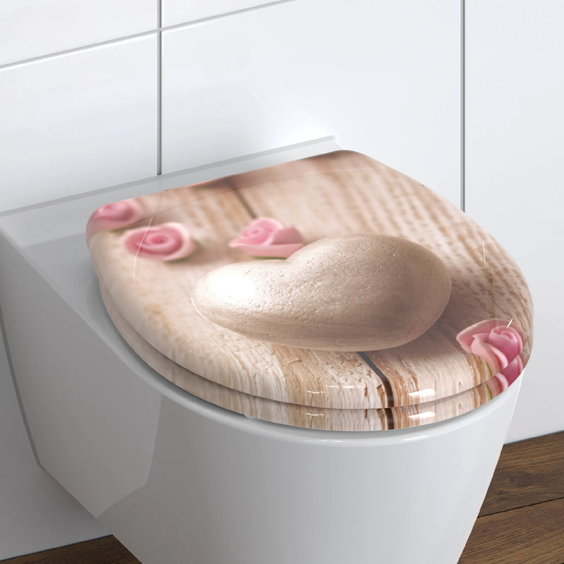 WC-Sitz ROMANTIC mit Absenkautomatik und Schnellverschluss