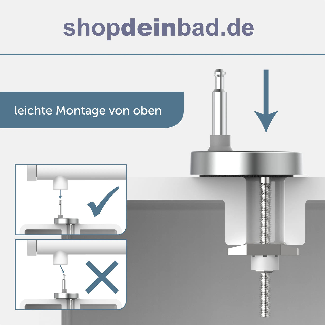 WC-Sitz SHARK mit Absenkautomatik und Schnellverschluss