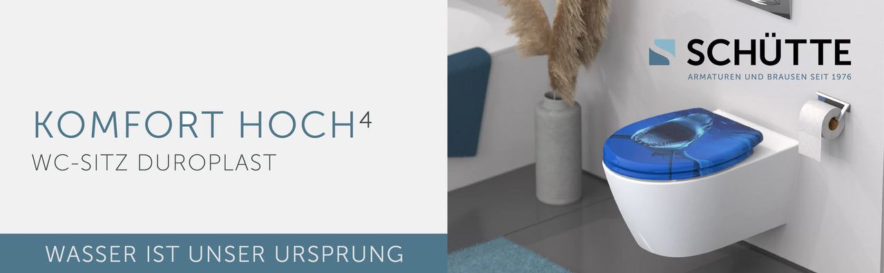 WC-Sitz SHARK mit Absenkautomatik und Schnellverschluss