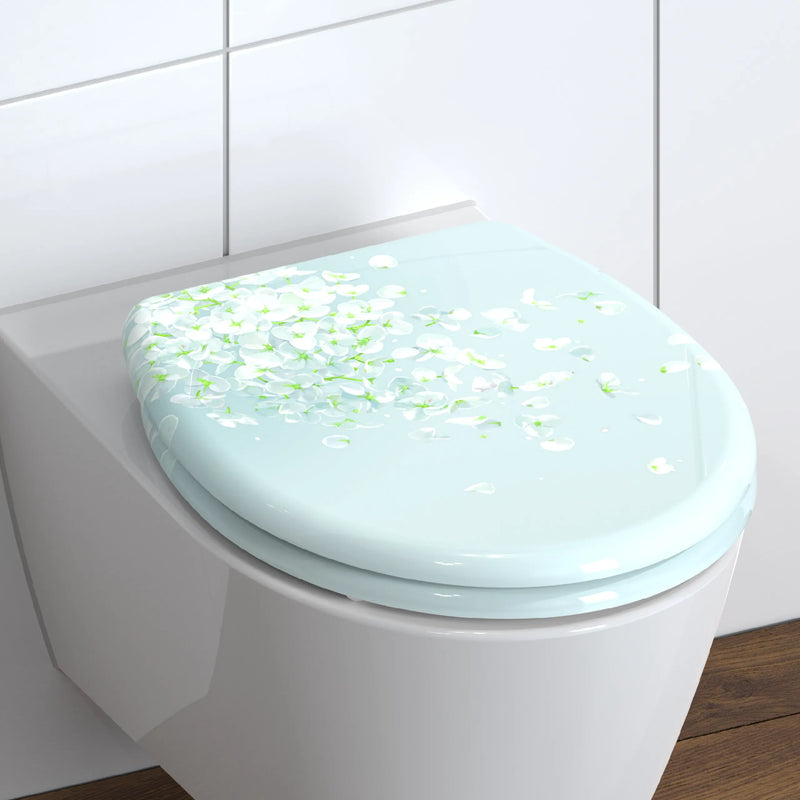WC-Sitz FLOWER IN THE WIND mit Absenkautomatik und Schnellverschluss