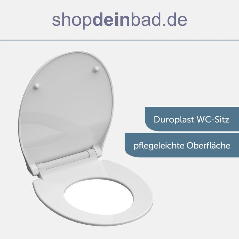 WC-Sitz SLIM weiß mit Absenkautomatik und Schnellverschluss