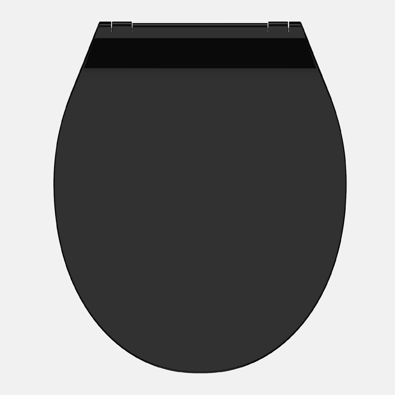 WC-Sitz SLIM schwarz mit Absenkautomatik und Schnellverschluss