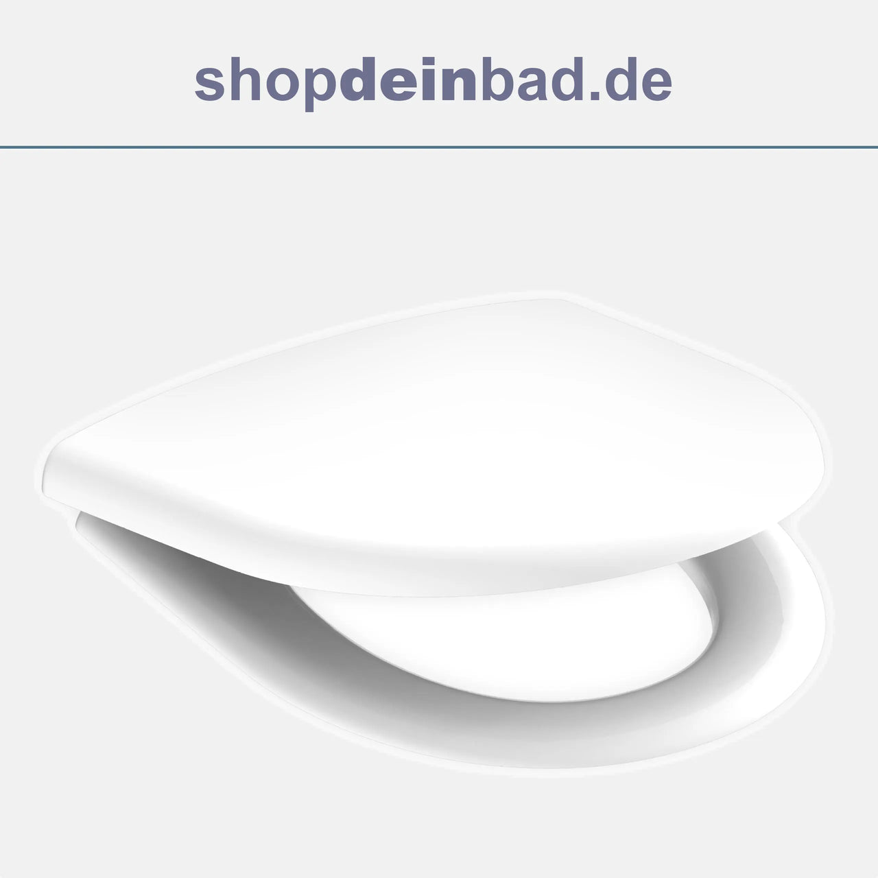 WC-Sitz, D-Form, PRO 3, weiß mit Absenkautomatik und Schnellverschluss