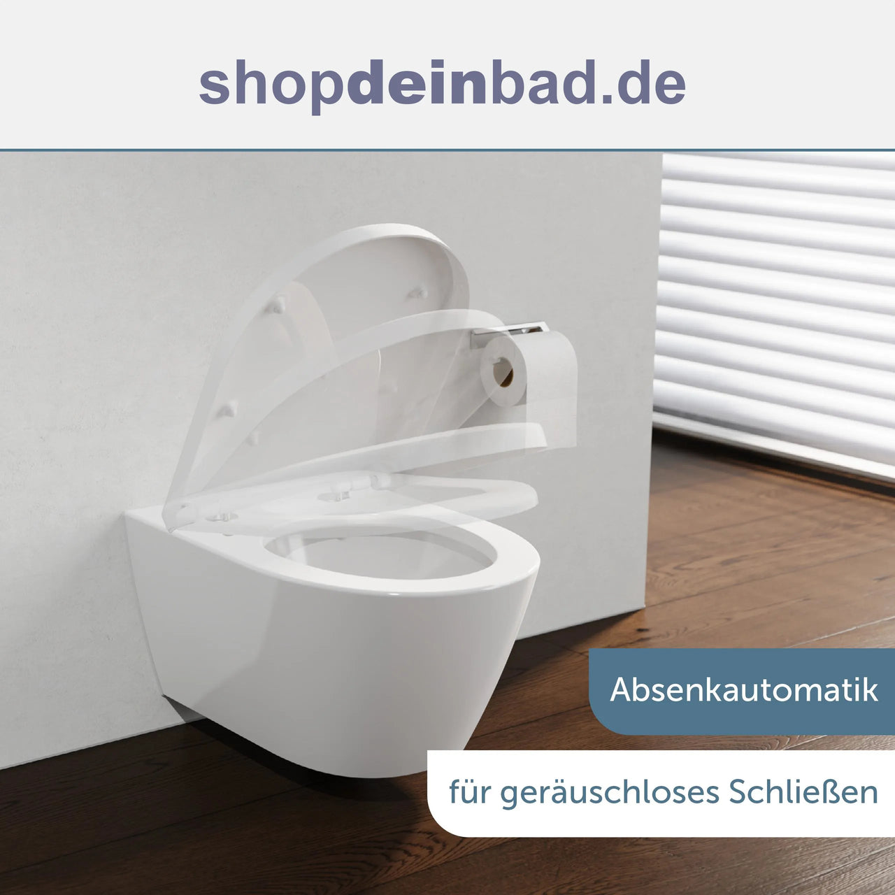 WC-Sitz, D-Form, PRO 5, weiß mit Absenkautomatik und Schnellverschluss