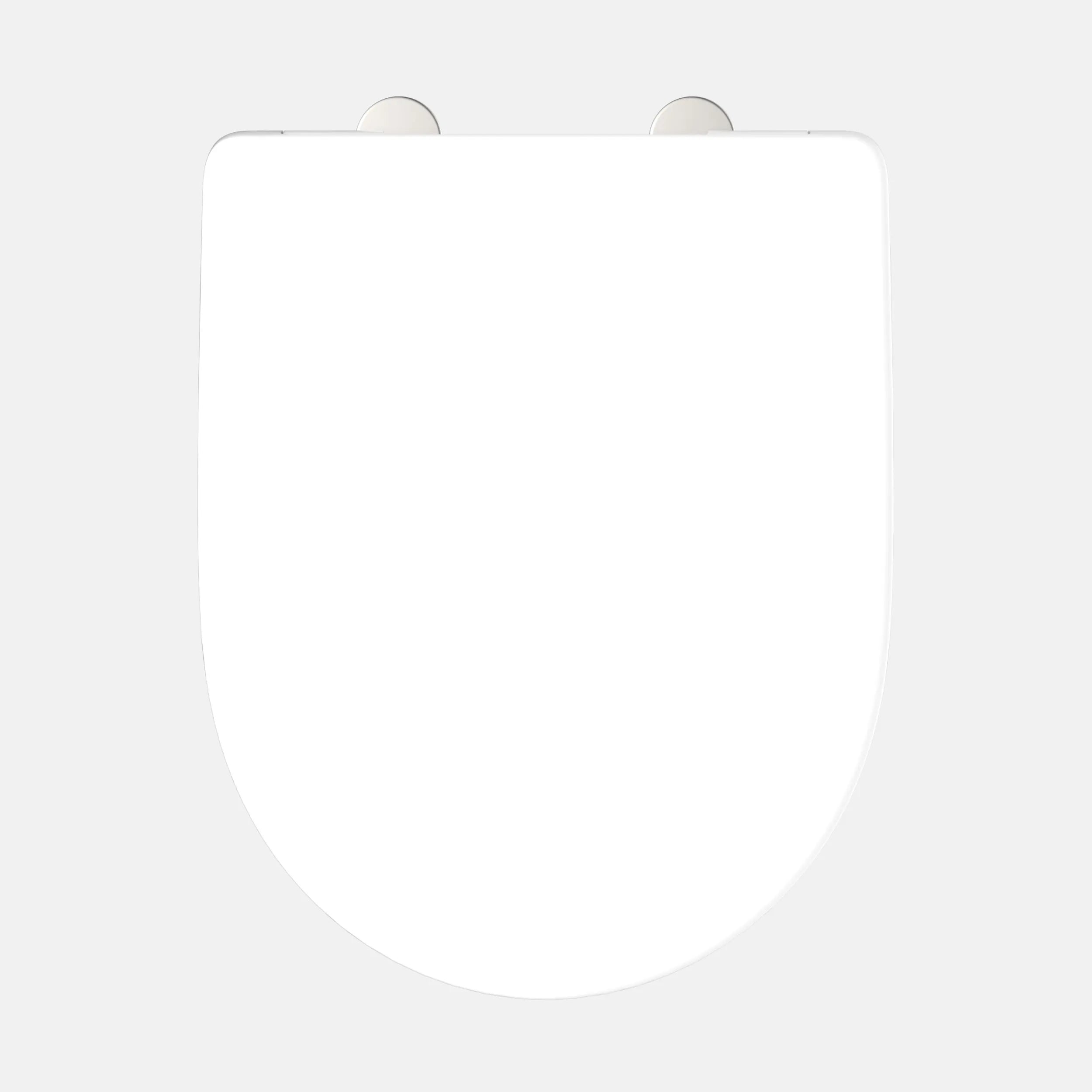 WC-Sitz, D-Form, PRO 7, weiß mit Absenkautomatik und Schnellverschluss