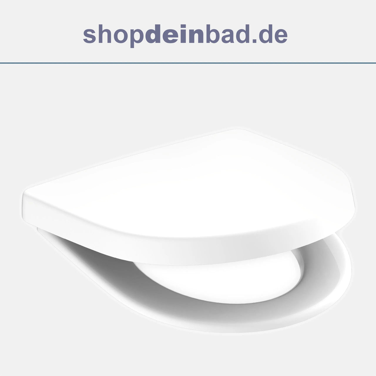 WC-Sitz, D-Form, PRO 7, weiß mit Absenkautomatik und Schnellverschluss