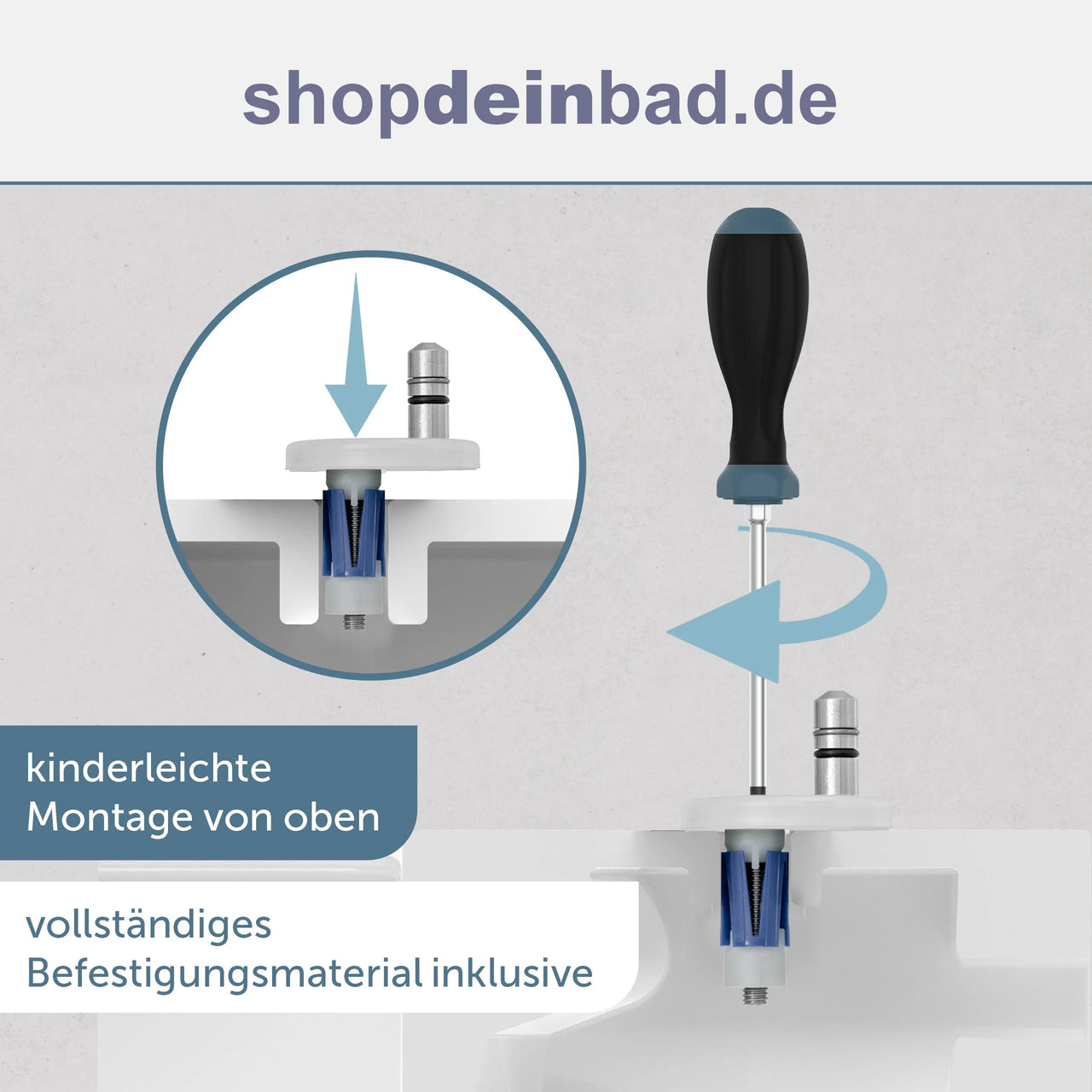 WC-Sitz, D-Form, PRO 7, weiß mit Absenkautomatik und Schnellverschluss