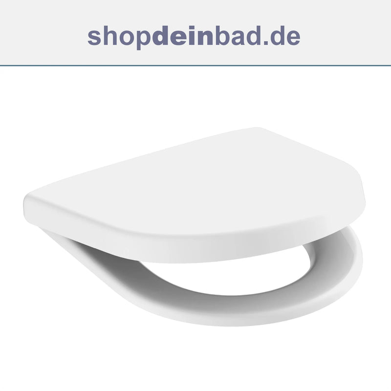 WC-Sitz, D-Form, PRO 8, weiß mit Absenkautomatik und Schnellverschluss