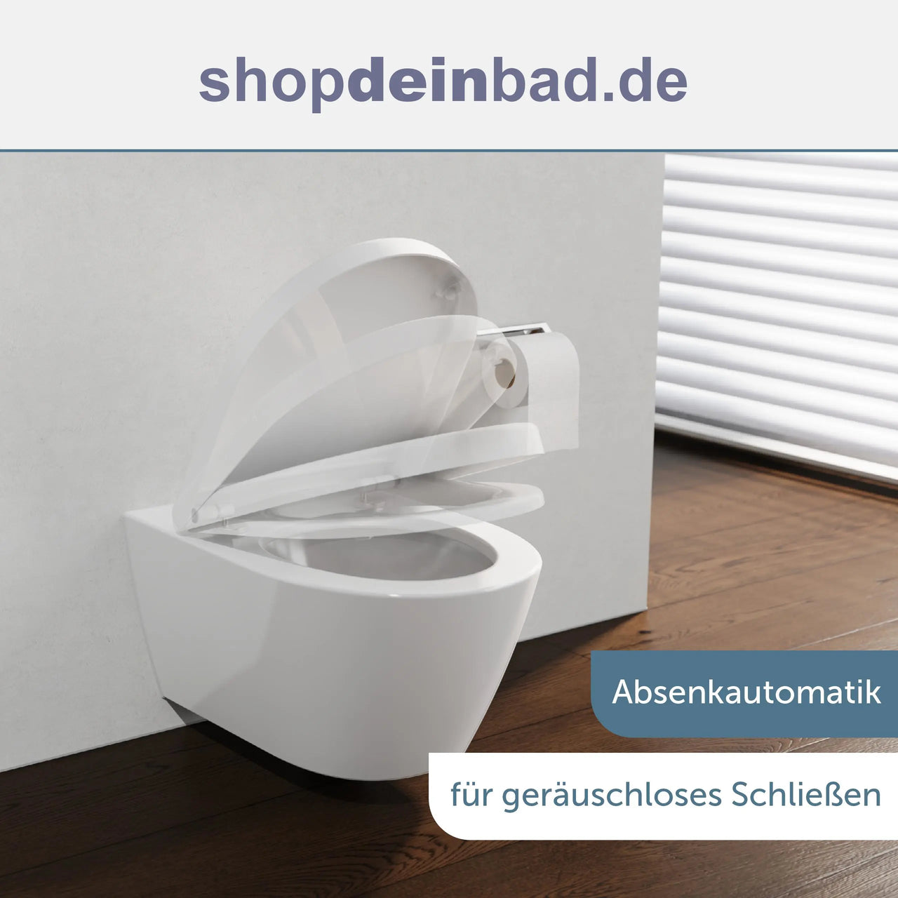 WC-Sitz, D-Form, PRO 8, weiß mit Absenkautomatik und Schnellverschluss