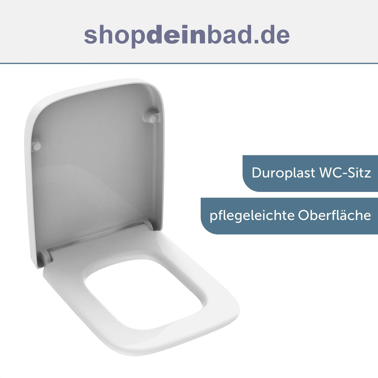 WC-Sitz, D-Form, PRO 4, weiß mit Absenkautomatik und Schnellverschluss