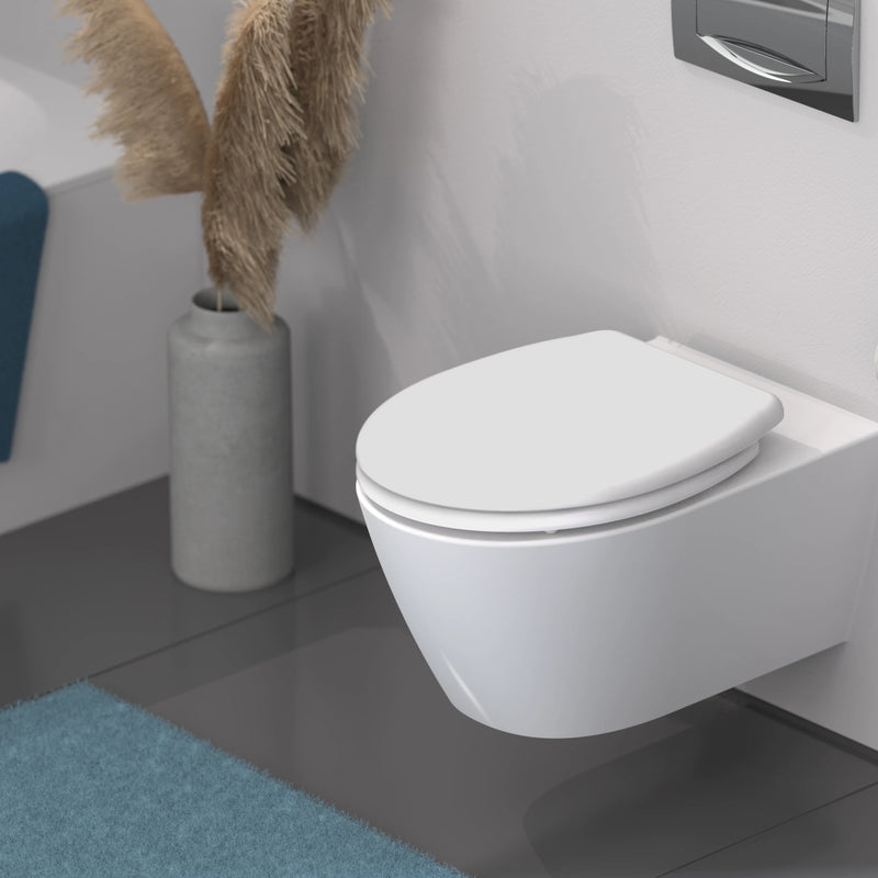 WC-Sitz FAMILY weiß mit Absenkautomatik und Schnellverschluss