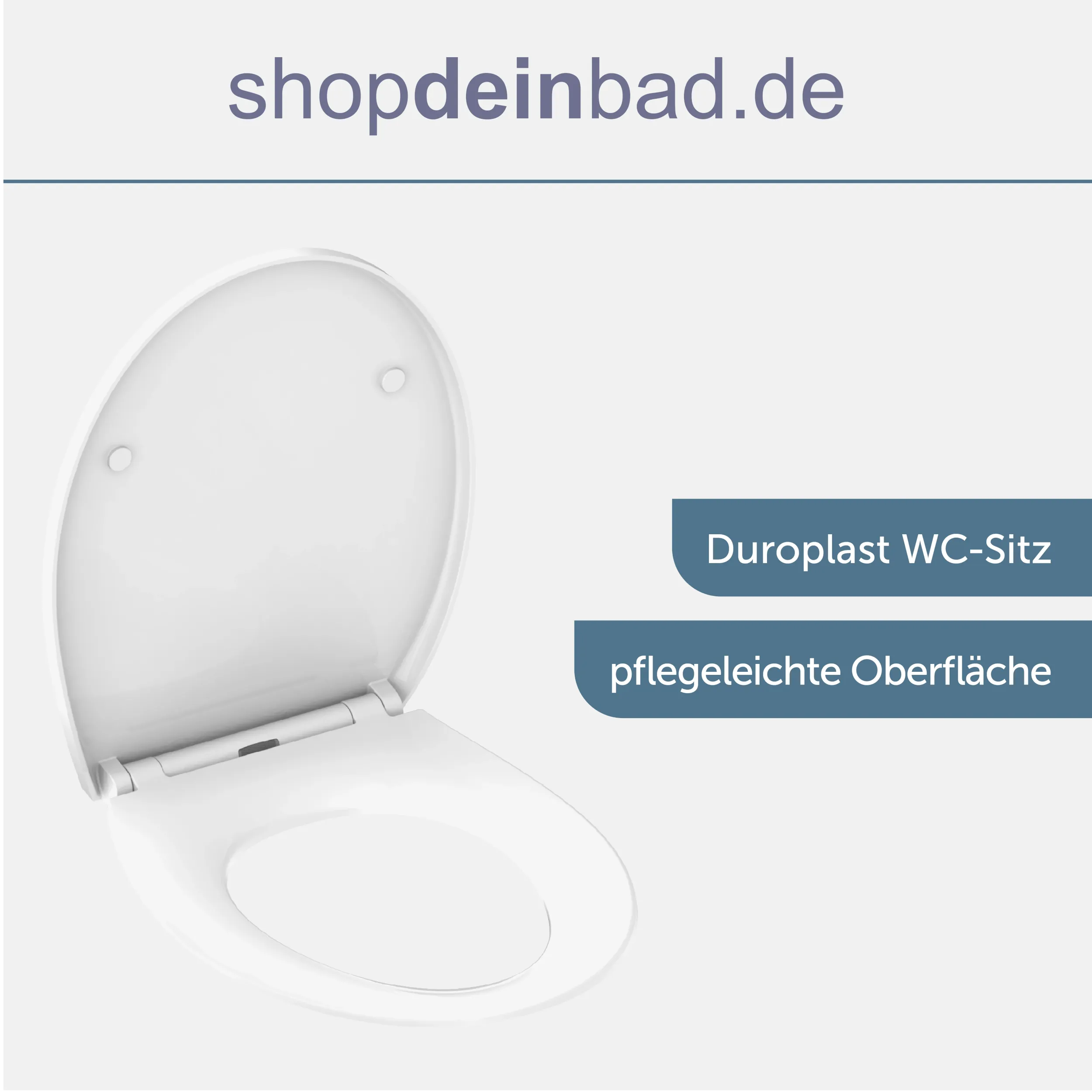 WC-Sitz weiß mit LED Nachtlicht, Absenkautomatik und Schnellverschluss