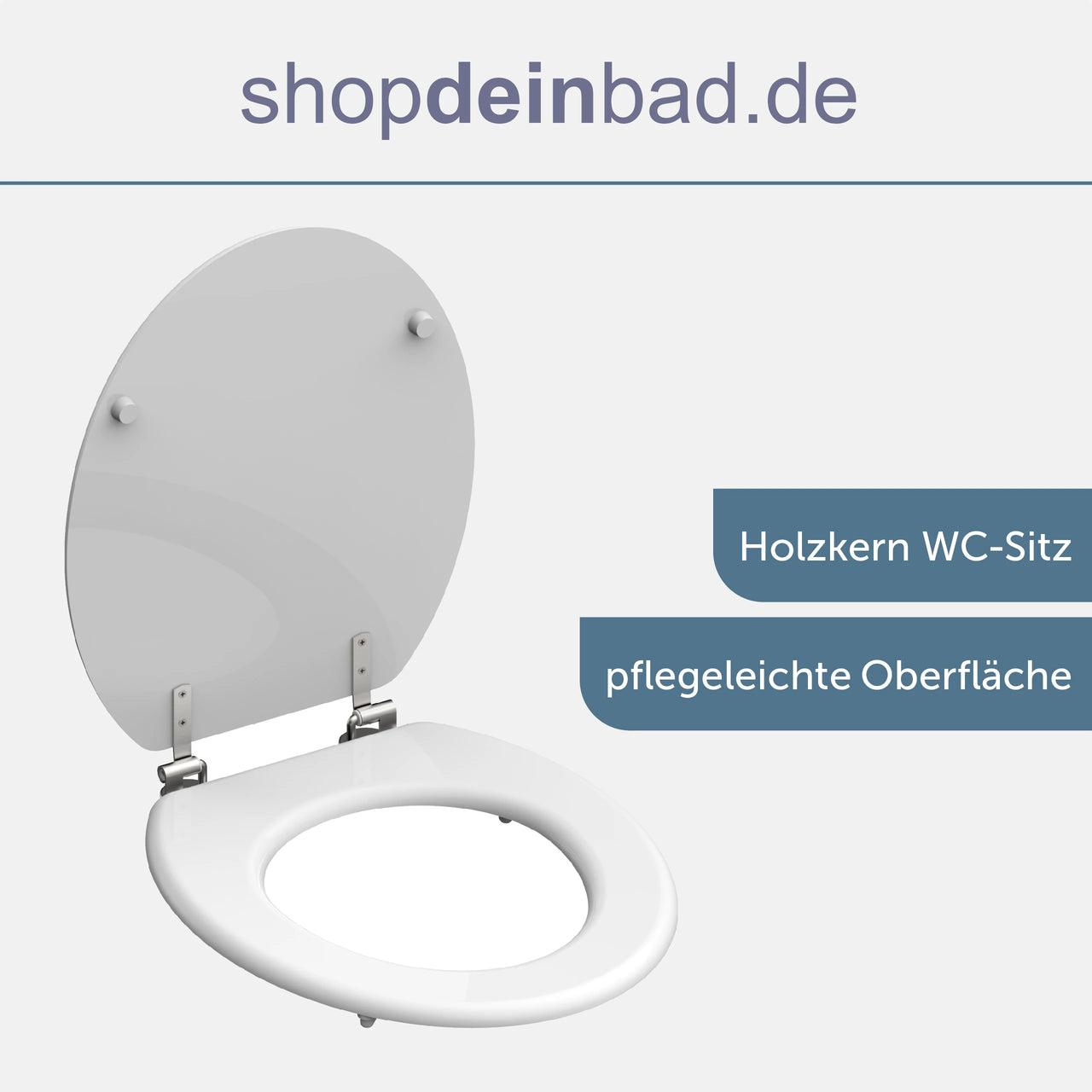 Holz WC-Sitz weiß