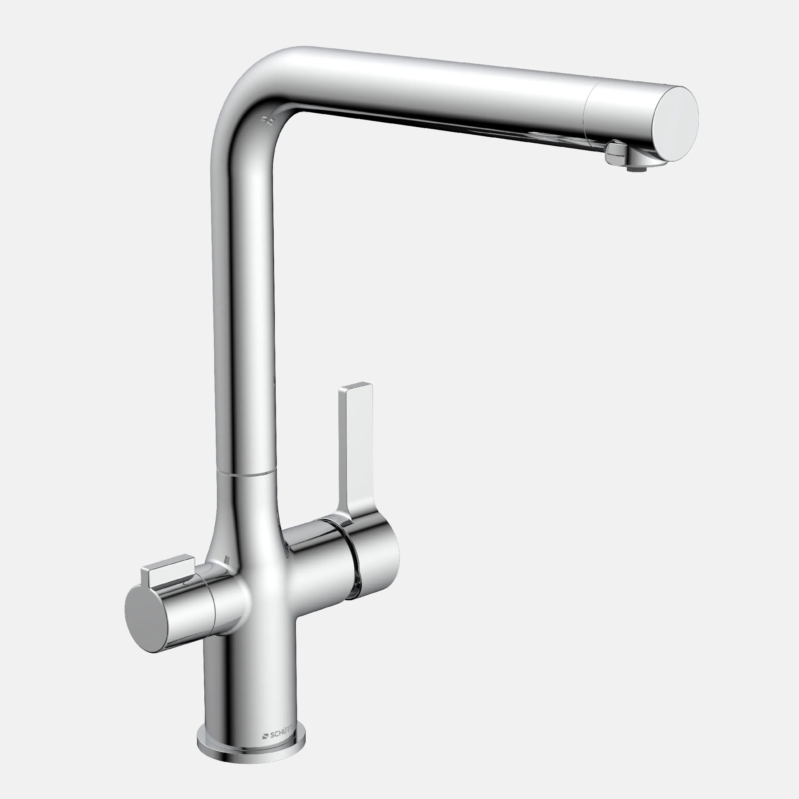 AQUASTAR PRO Trinkwasser-Spültischarmatur, Chrom, mit Filtersystem