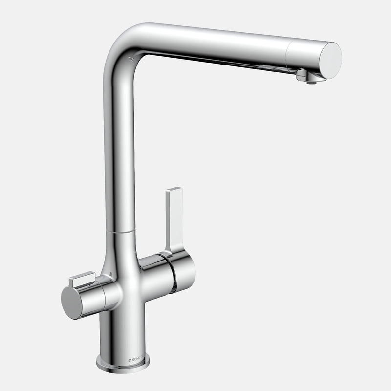 AQUASTAR PRO Trinkwasser-Spültischarmatur, Chrom, mit Filtersystem