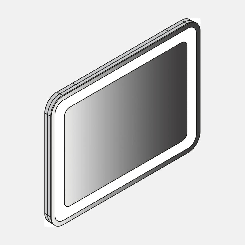 Spiegel M9 I 80x60 cm mit LED- Beleuchtung dimmbar