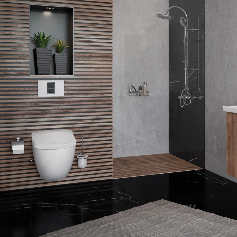 Premium WC-Set I Maresol Spülrandlos inkl. kompakt Sitz; weiss